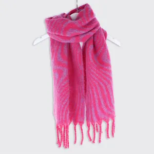 04798 - Blanket Scarf - Pink/Blue - Forever England