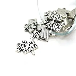 1, 4, 20 or 50 Pieces: Realtor For Sale Real Estate Charms