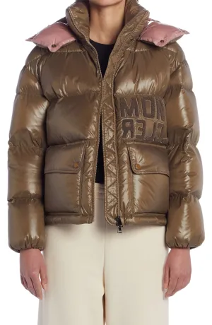 $2,095 MONCLER - **2022** ABBAYE Quilted Down Puffer Jacket Coat - 5 (10-12US)