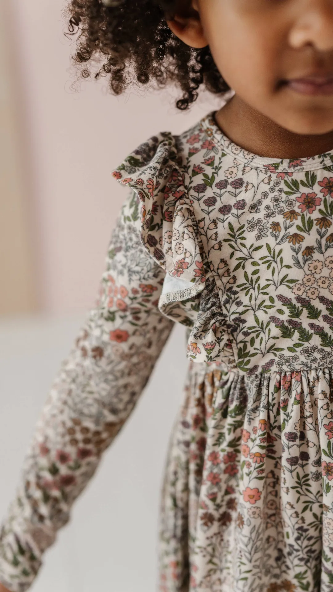 3T - Baby & Toddler Ruffle Dress in Winter Floral