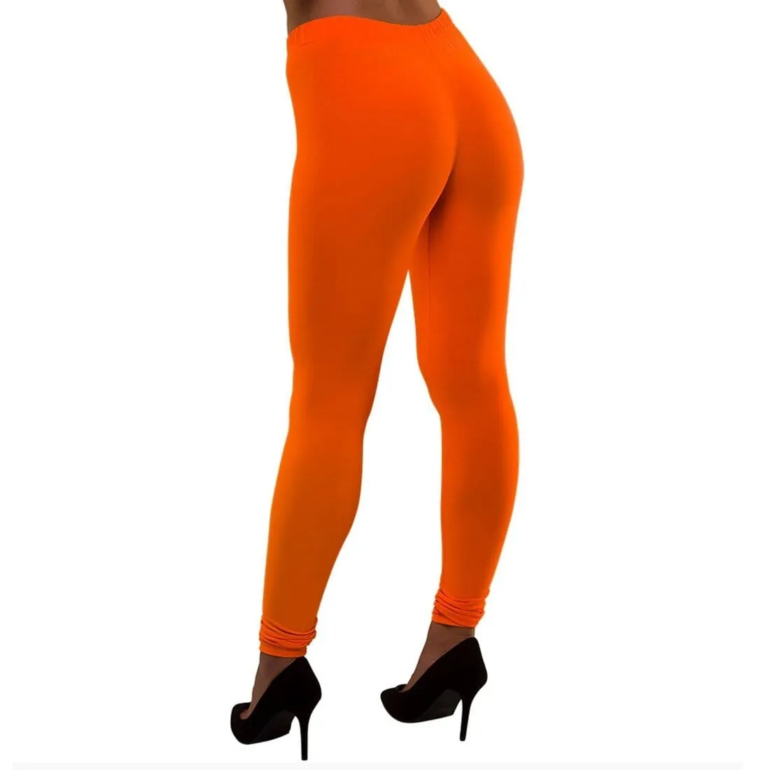 80s Neon Leggings Fancy Dress Costume Halloween Disco Dance