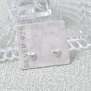 925 Silver Heart Earrings