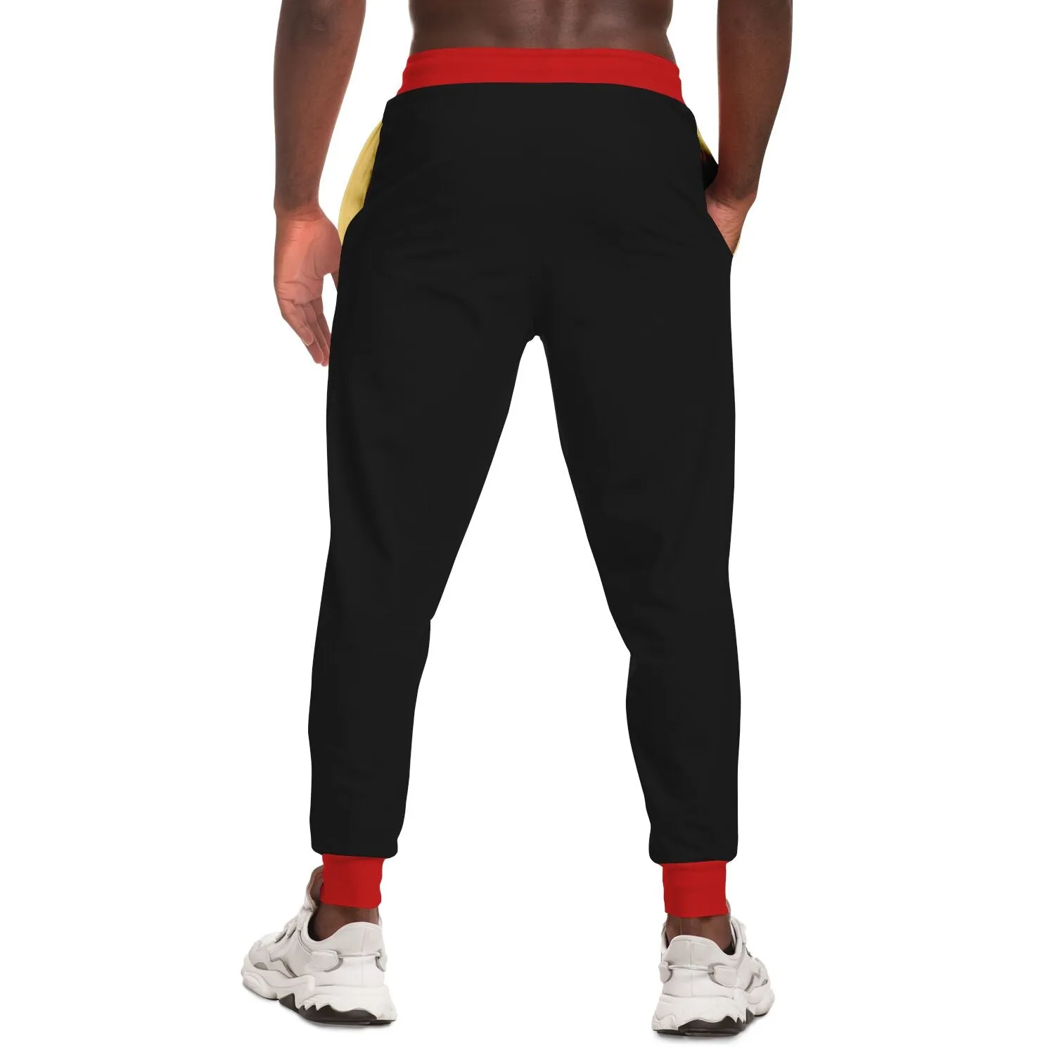 A-Team 01 Red Designer Fashion Triblend Unisex Joggers