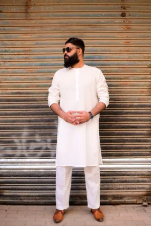 AlifYay Off-White Kurta and Pajama 2 piece AY-001-cotton