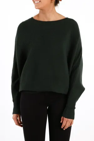 Alinta Knit Jumper Forest Green