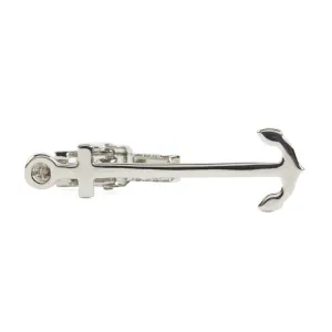 Anchor Silver Tie Bar