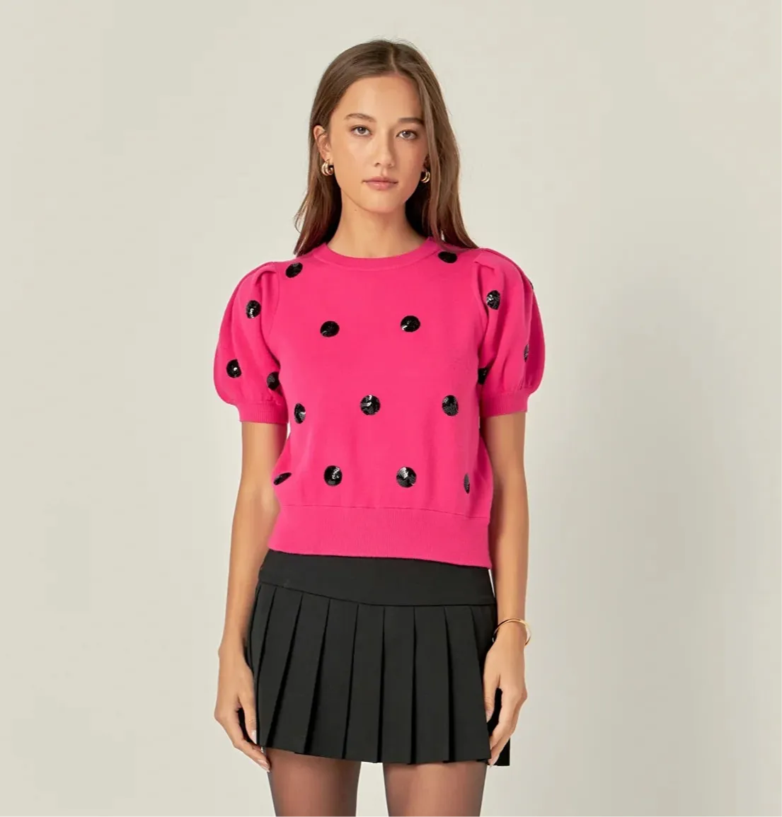 Annette Sequin Dot Sweater