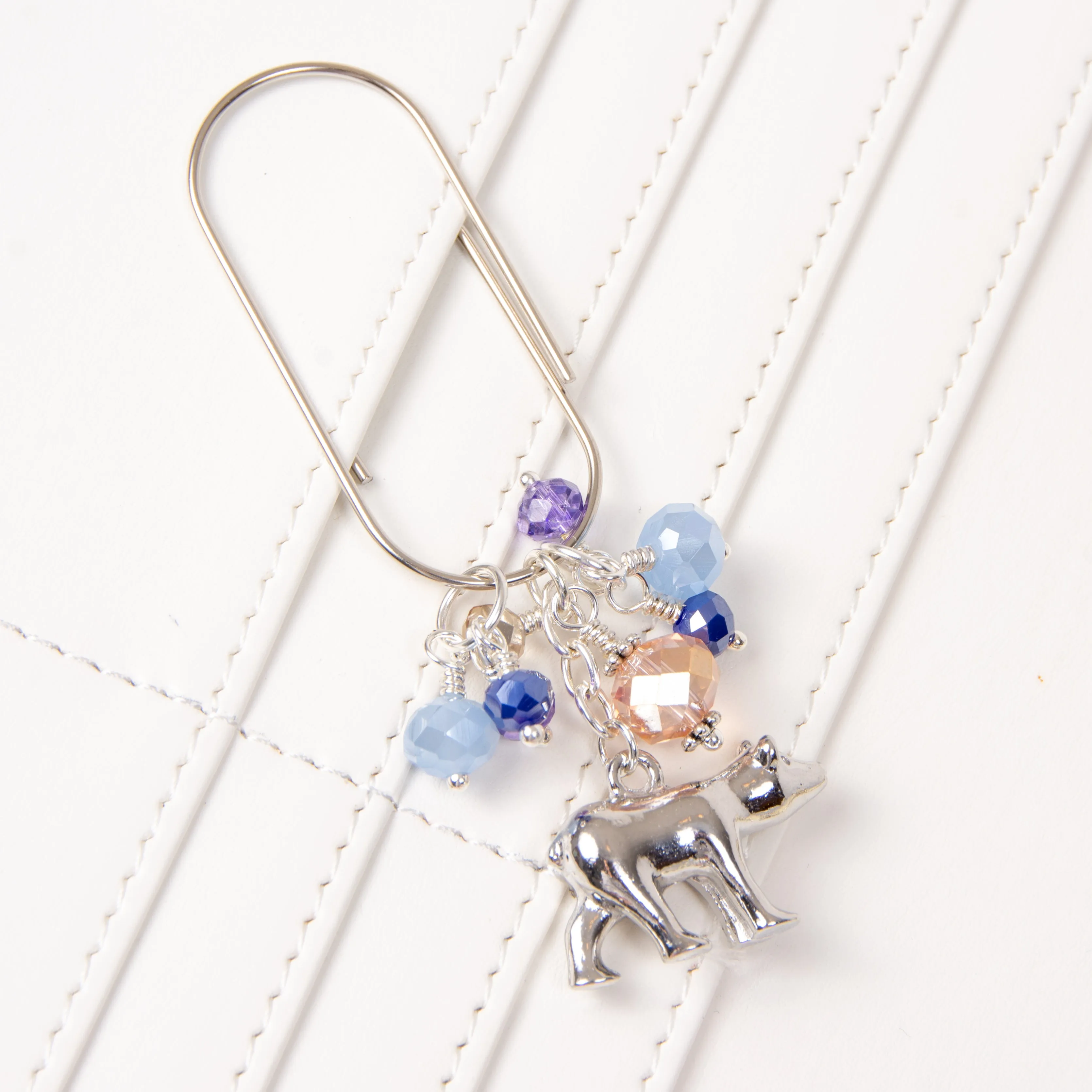 Arctic Skies Polar Bear Dangle Planner Clip or Charm