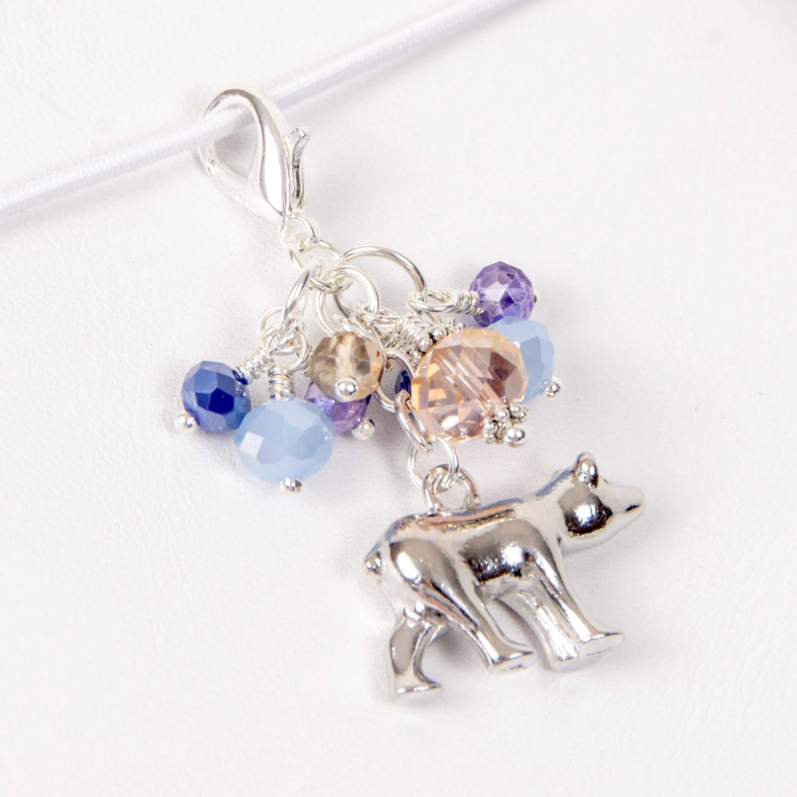 Arctic Skies Polar Bear Dangle Planner Clip or Charm