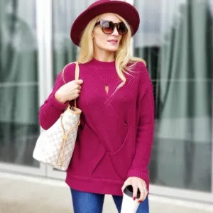 ARIEL Plum Sweater