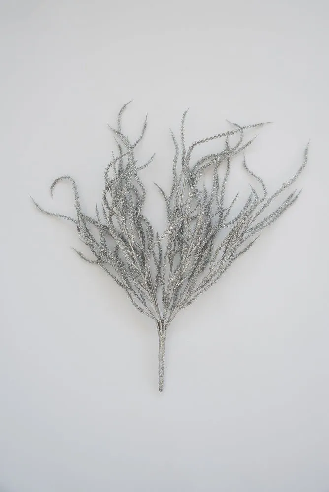 Artificial willow bush - silver