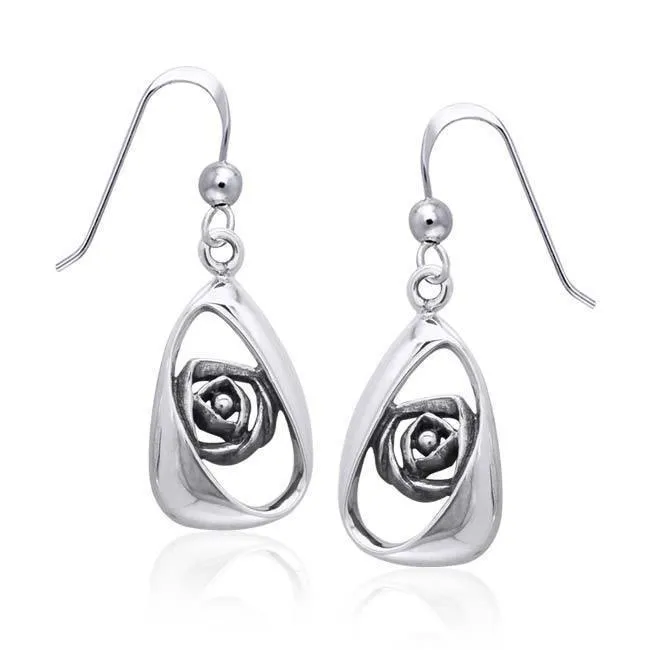 Artistry Rose Silver Earrings TER1144