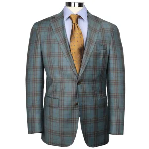 Audubon Azure with Brown Check Sport Coat