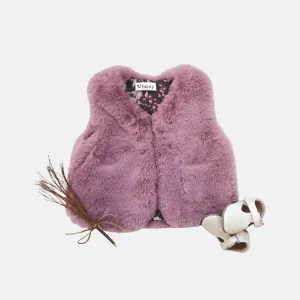 Baby Girls Fur Vest | Pink