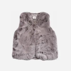 Baby Girls Fur Vest | Snow Mauve