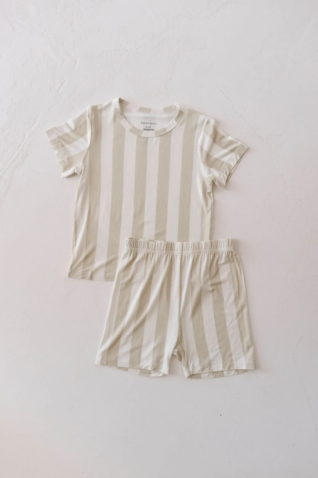 Bamboo Short Sets | Sand Stripe