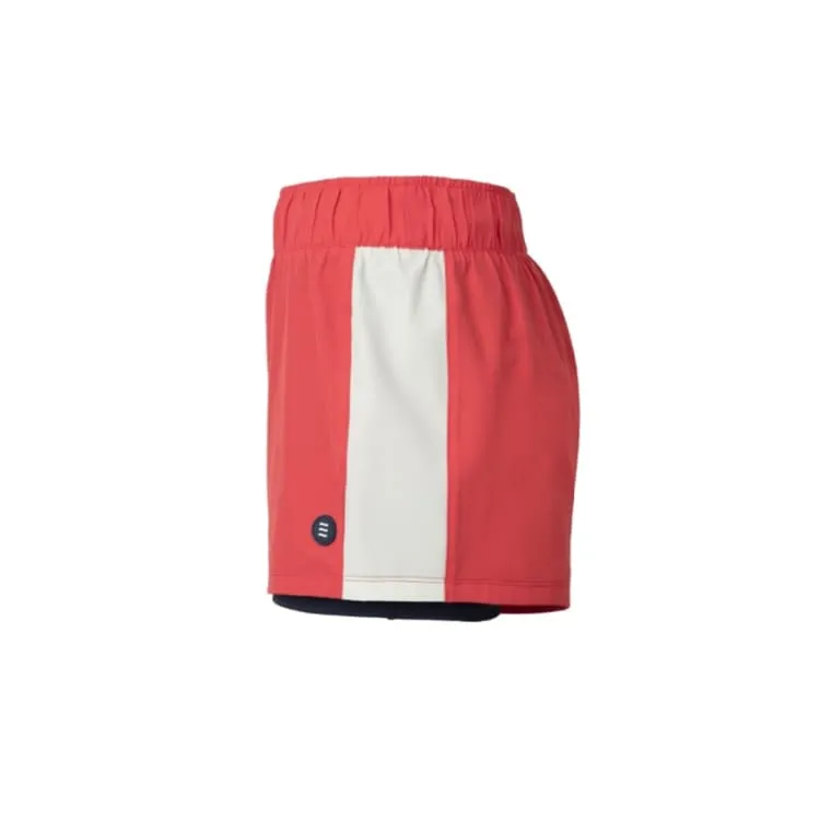 Barrel Women Vibe 3" Leggings Shorts-RED