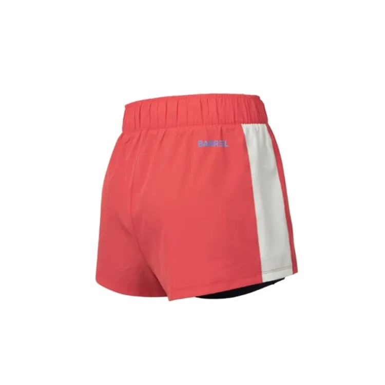 Barrel Women Vibe 3" Leggings Shorts-RED