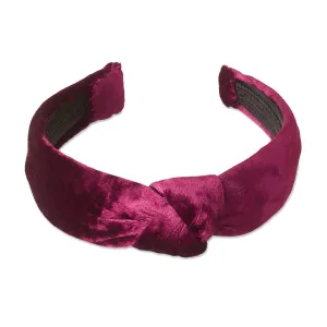 Benet Wine Knotted Headband