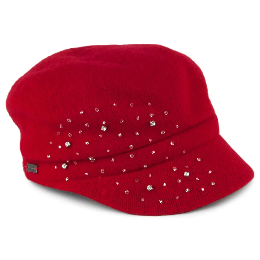 Betmar Hats Lynn Baker Boy Cap - Red