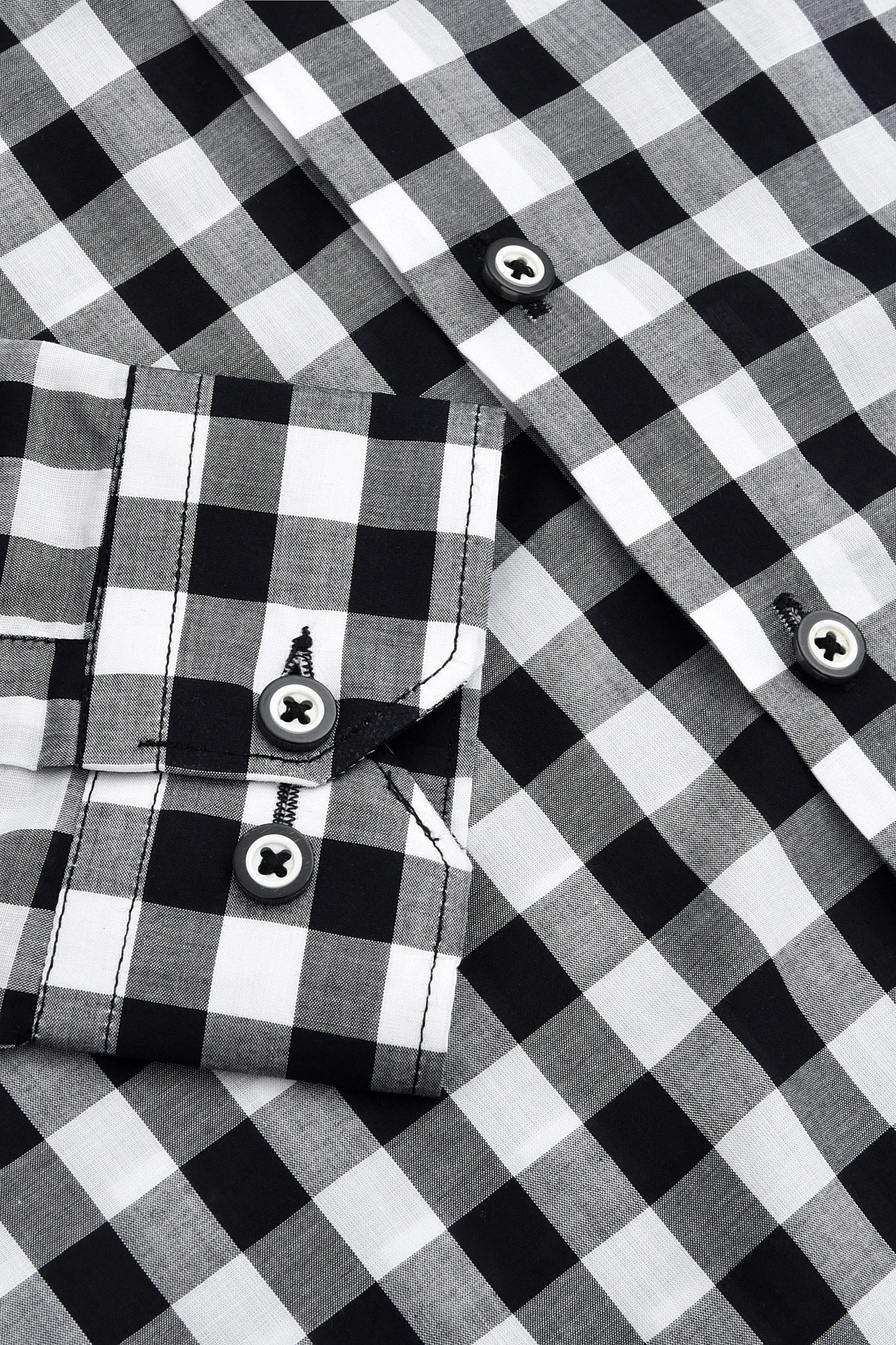 Black White Checked Shirt