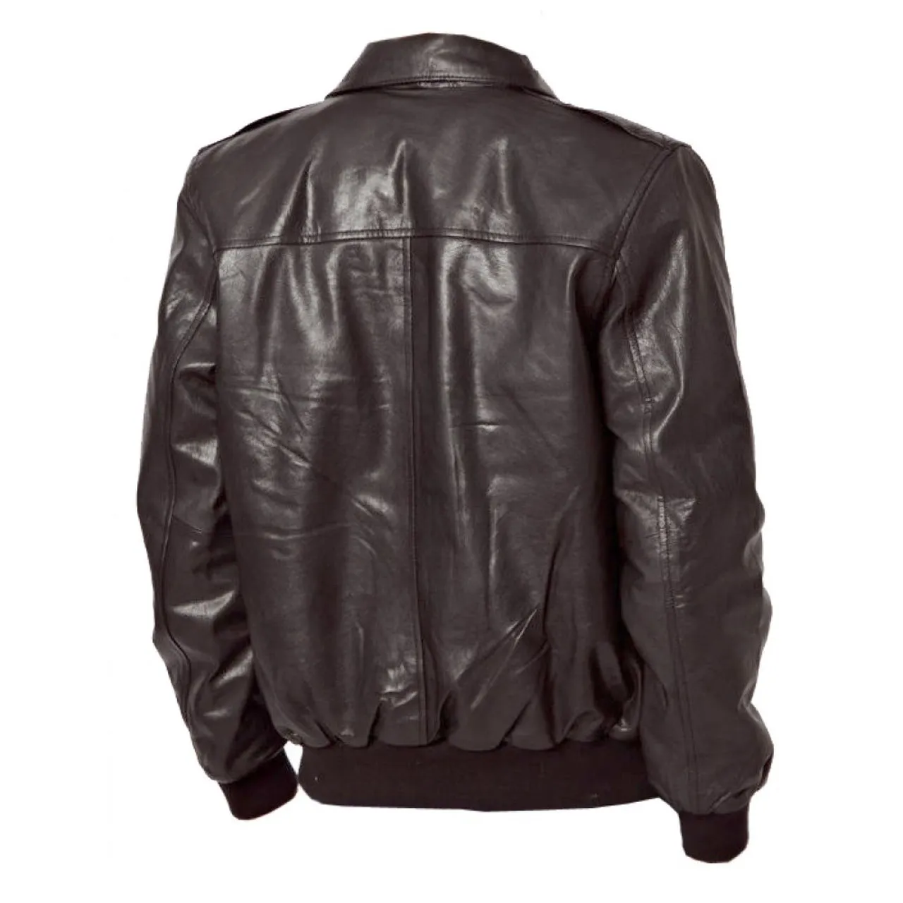 Bomber- Real Lambskin Men Leather Jacket in Coat Style