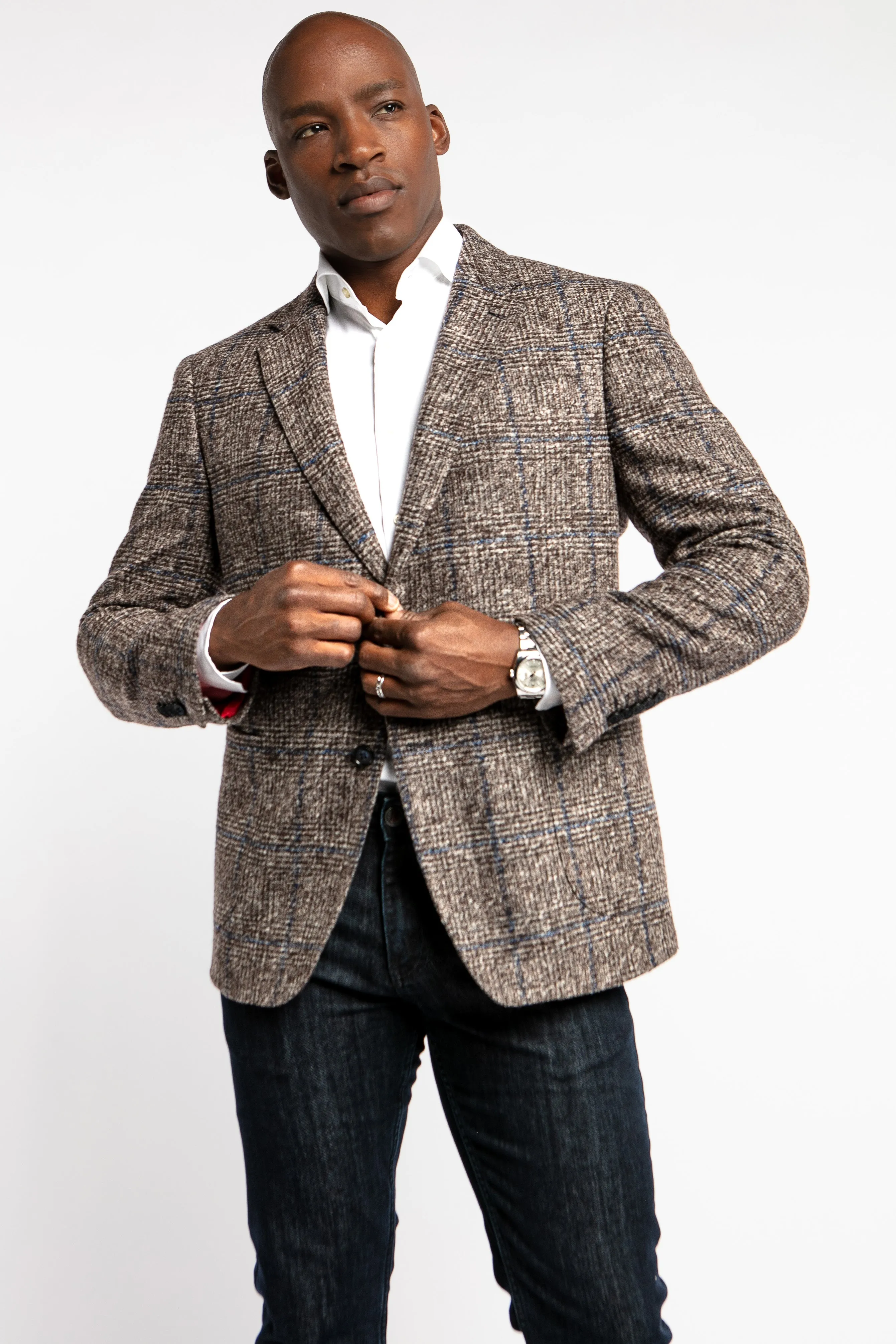 Bourbon Brown Check Blazer