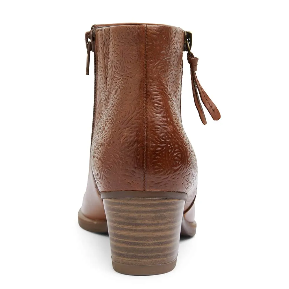 Cafe Boot in Tan Leather