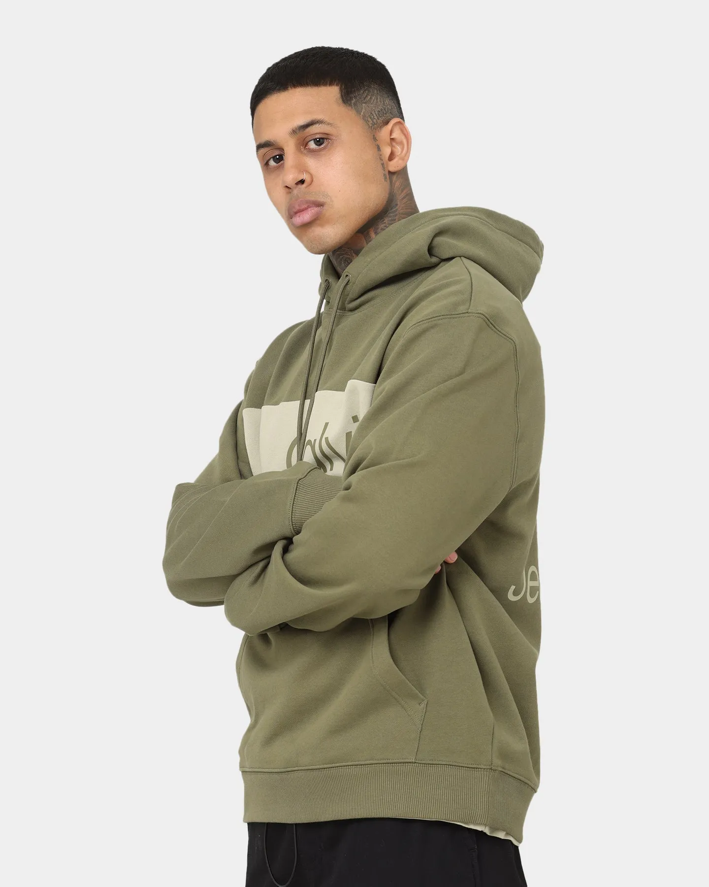 Calvin Klein Institutional Blocking Hoodie Burnt Olive