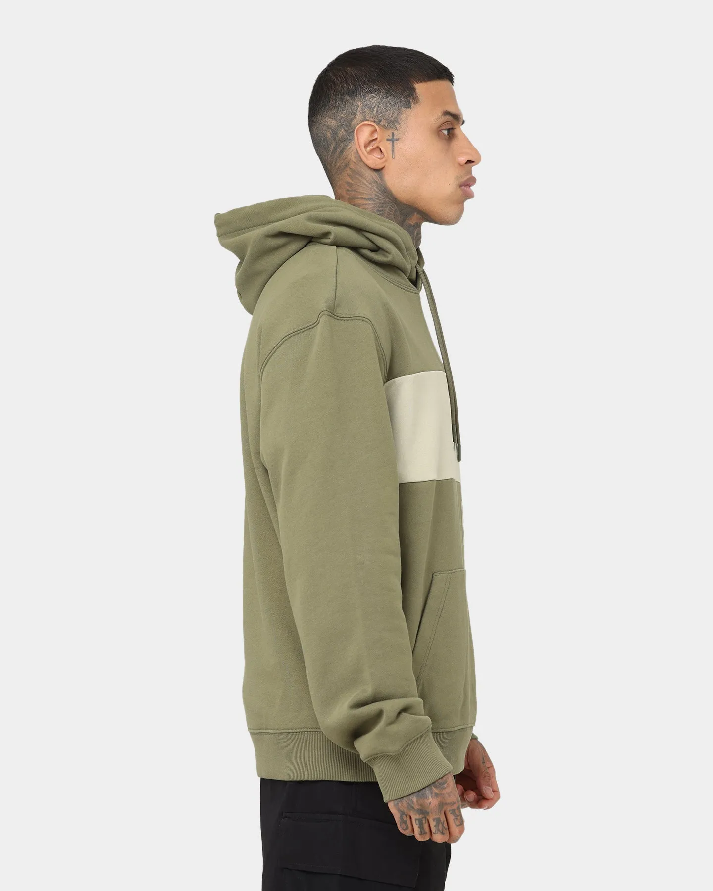 Calvin Klein Institutional Blocking Hoodie Burnt Olive