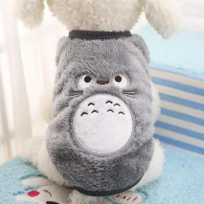 Cartoon Fleece Winter Warm Pet Clothing