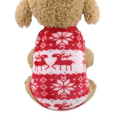 Cartoon Fleece Winter Warm Pet Clothing