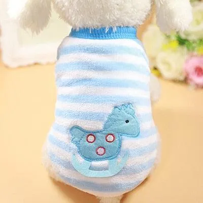 Cartoon Fleece Winter Warm Pet Clothing