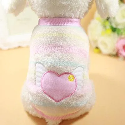 Cartoon Fleece Winter Warm Pet Clothing