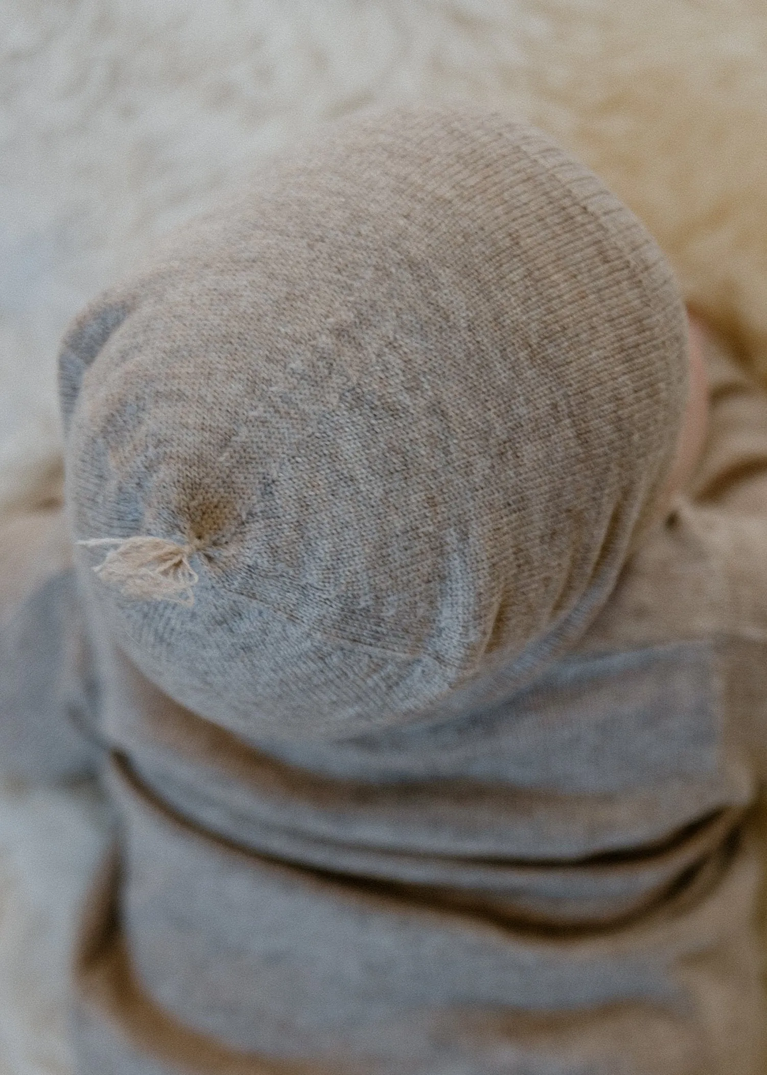 Cashmere & Merino Wool Beanie | Beige