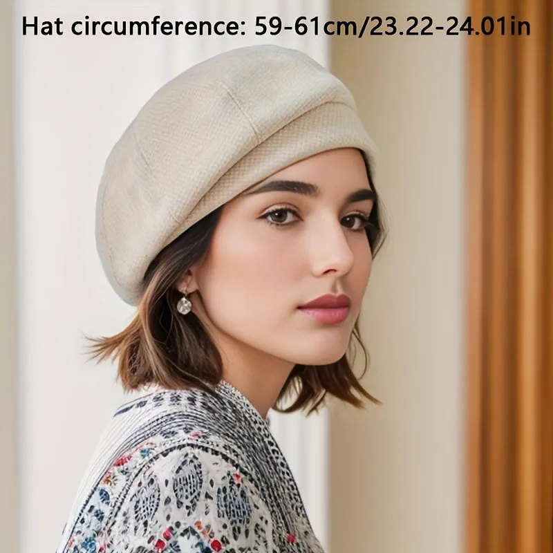 Chic Woolen Beret Hat