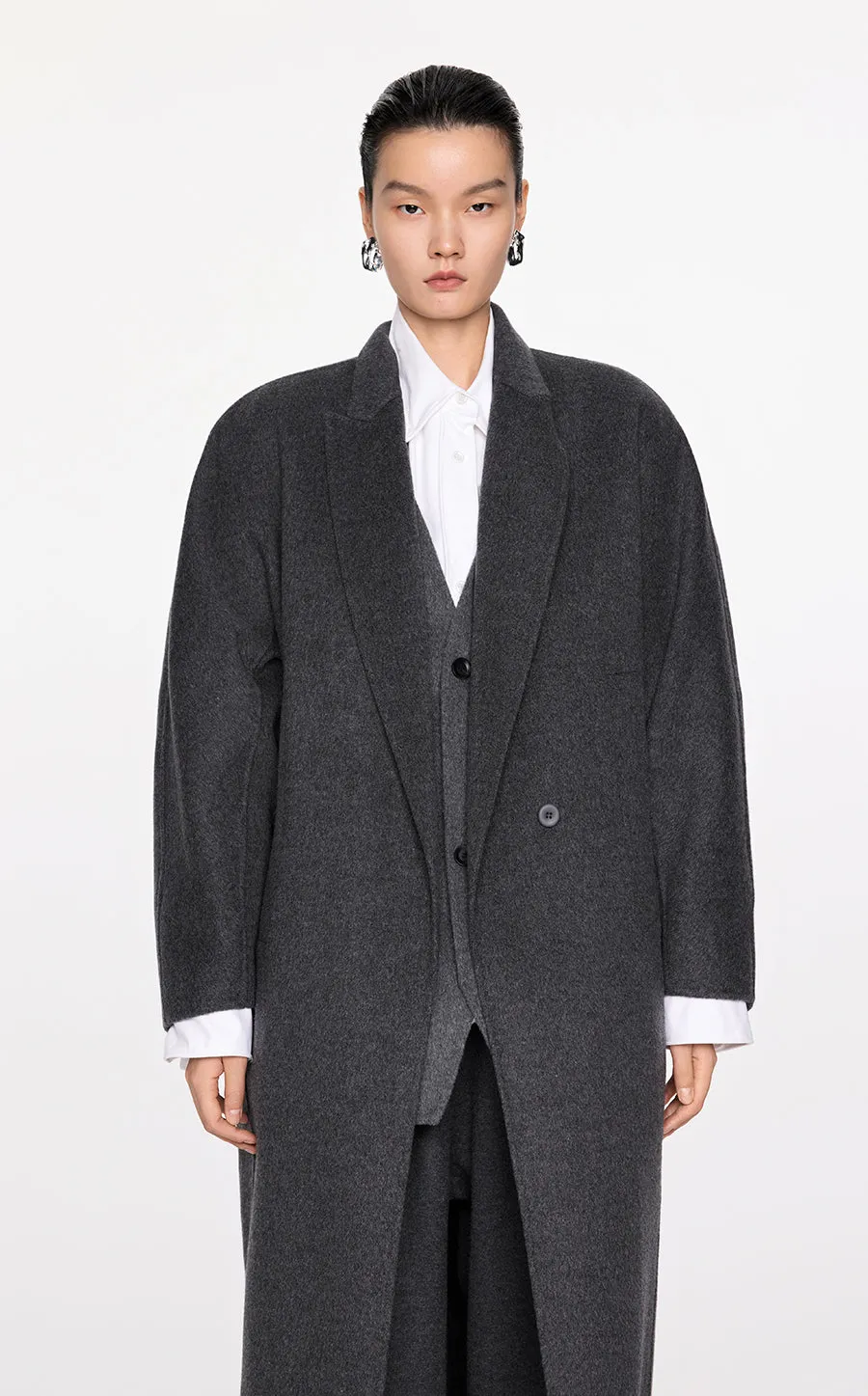 Coat / JNBY Mid-length Wool Coat