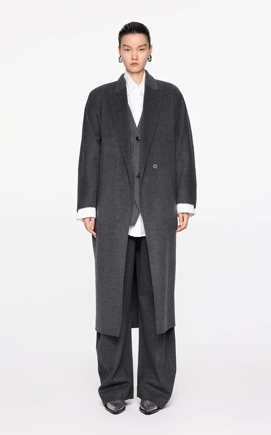 Coat / JNBY Mid-length Wool Coat