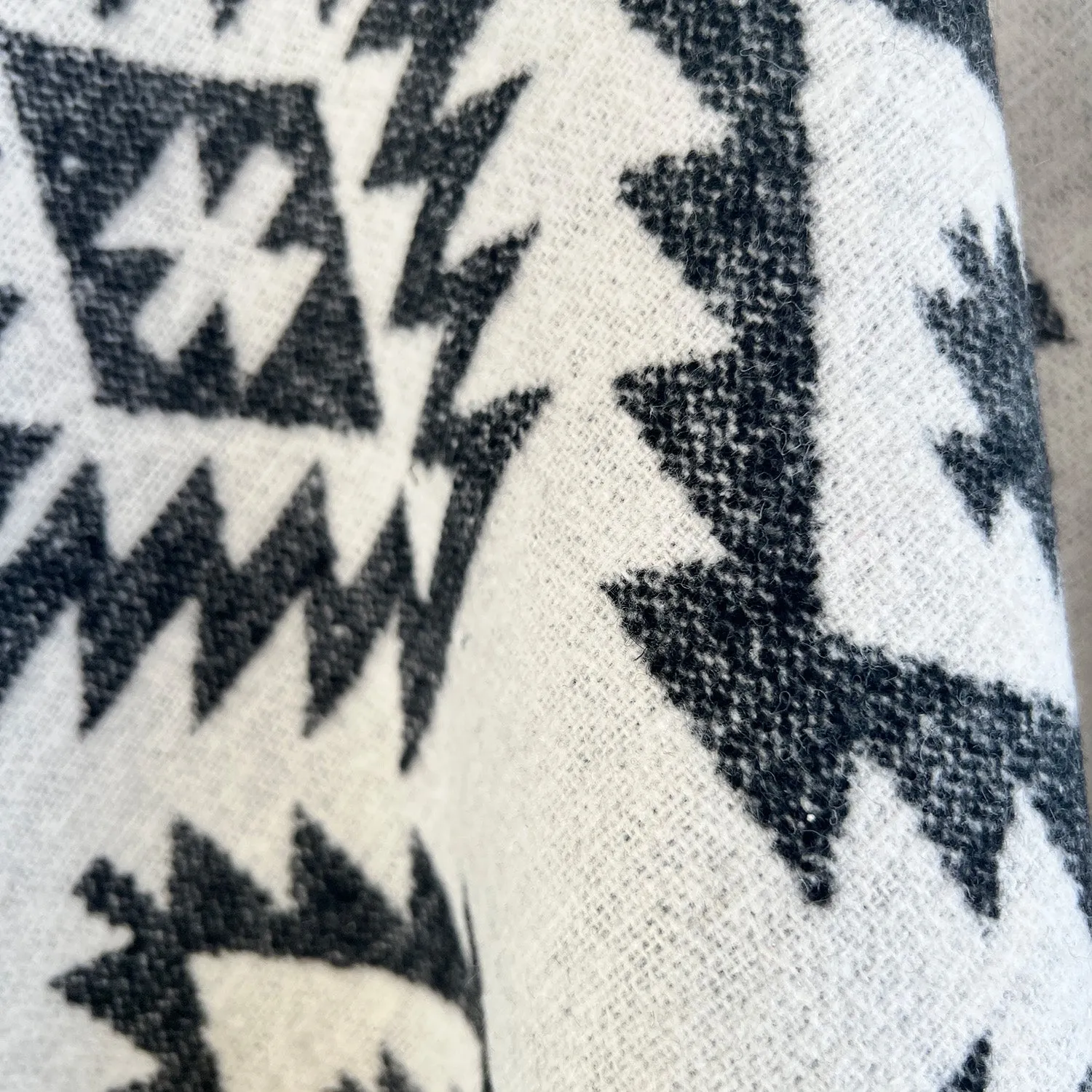 Coating | Wool Blend - Monochrome Woodland