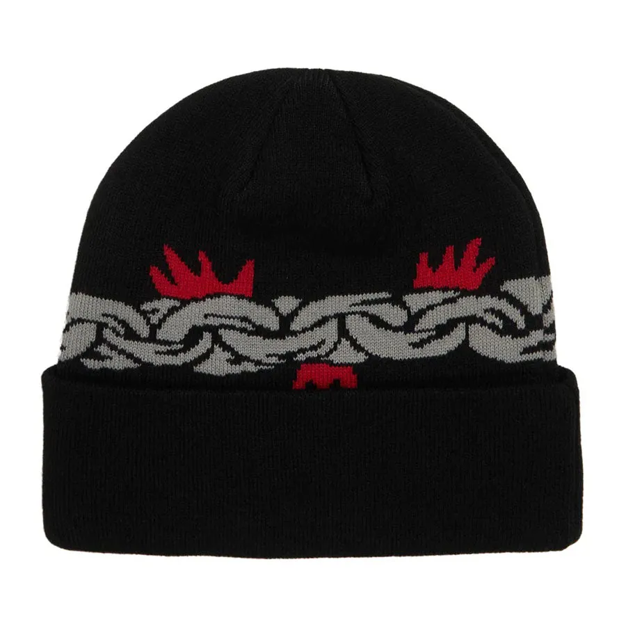 Corduroy Keep Out Beanie Black 2025