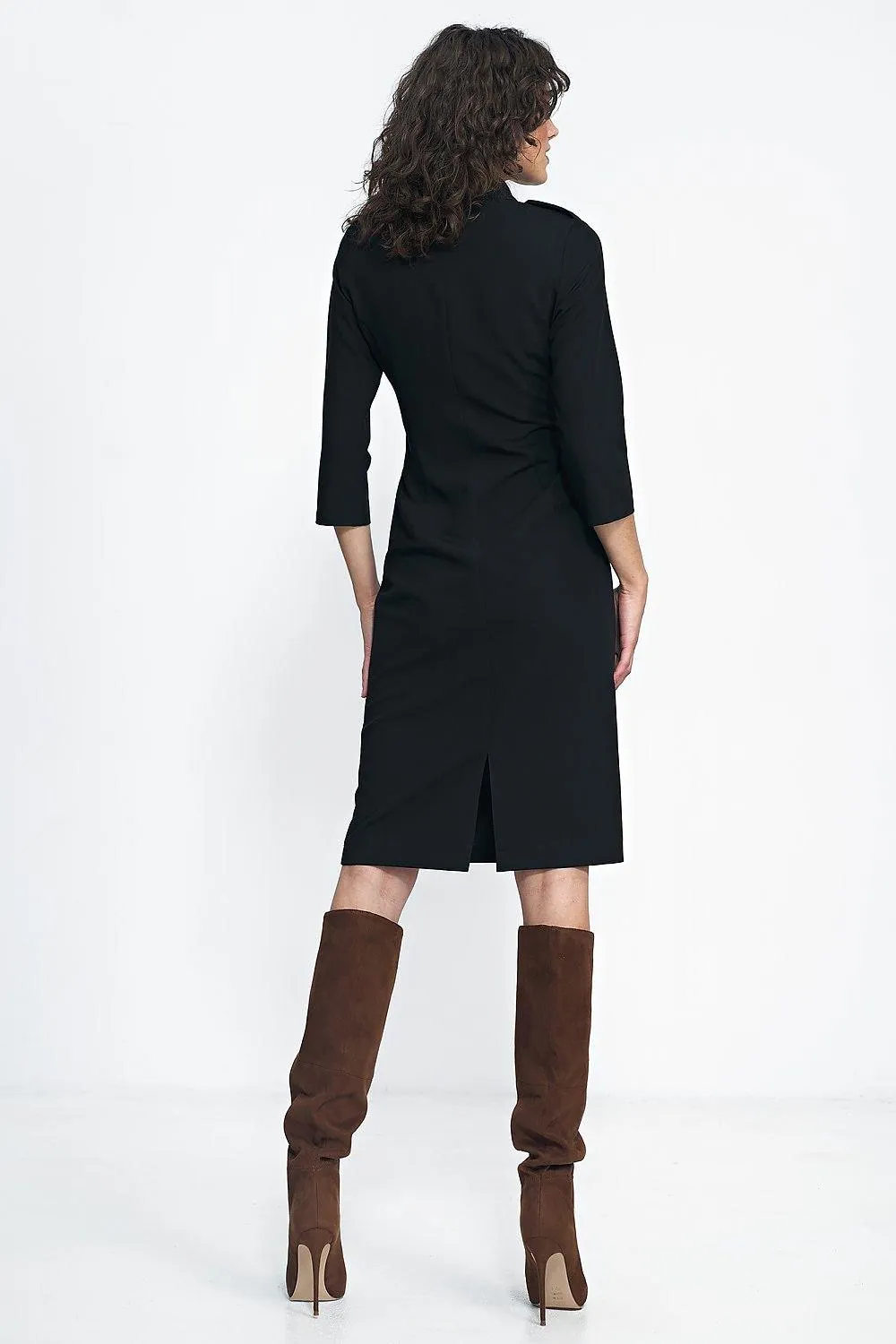 Cozy Chic Belted Dress for Autumn-Winter