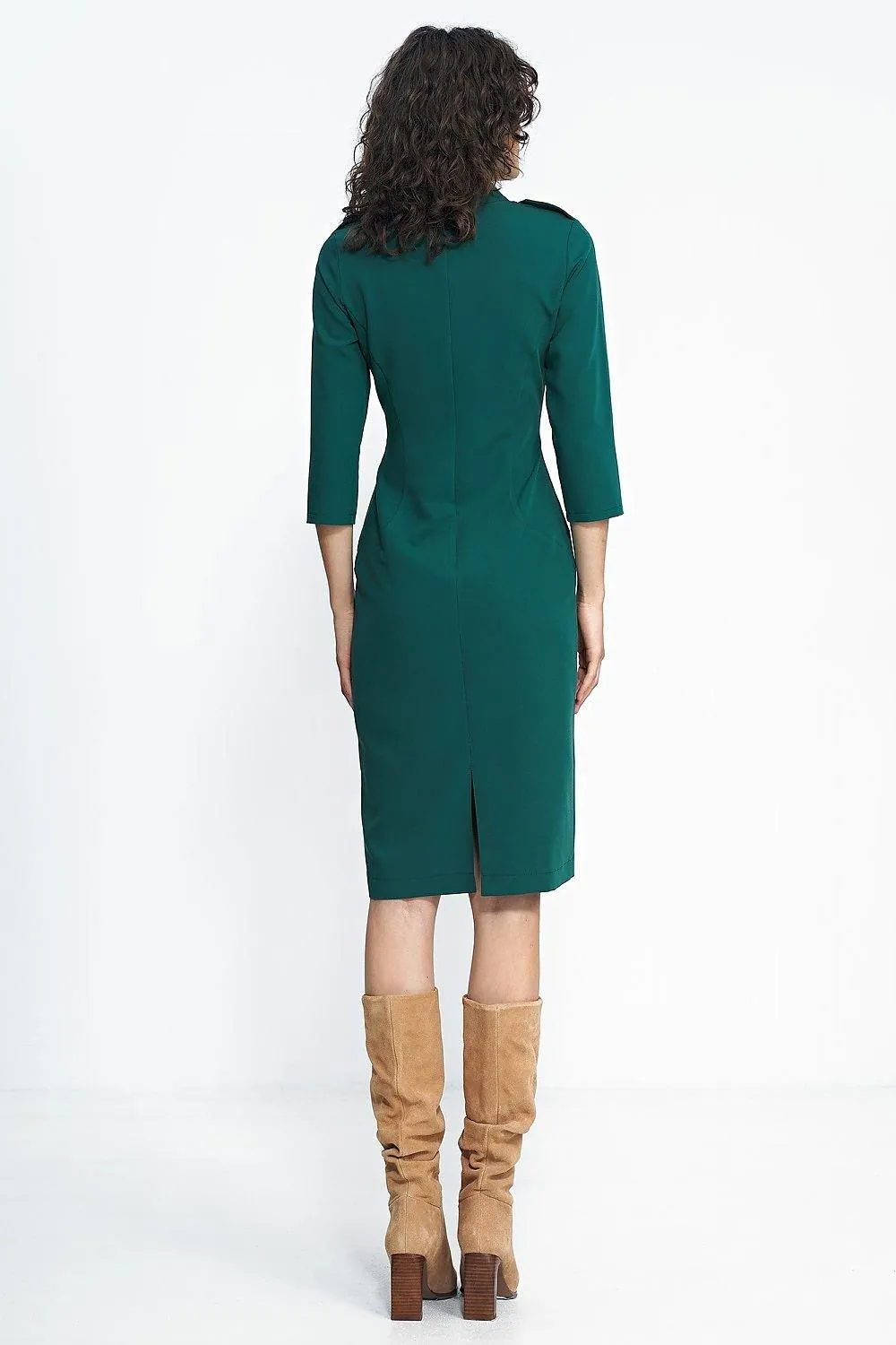 Cozy Chic Belted Dress for Autumn-Winter