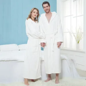 Cozy Unisex Hooded Kimono Robe for Winter Luxury