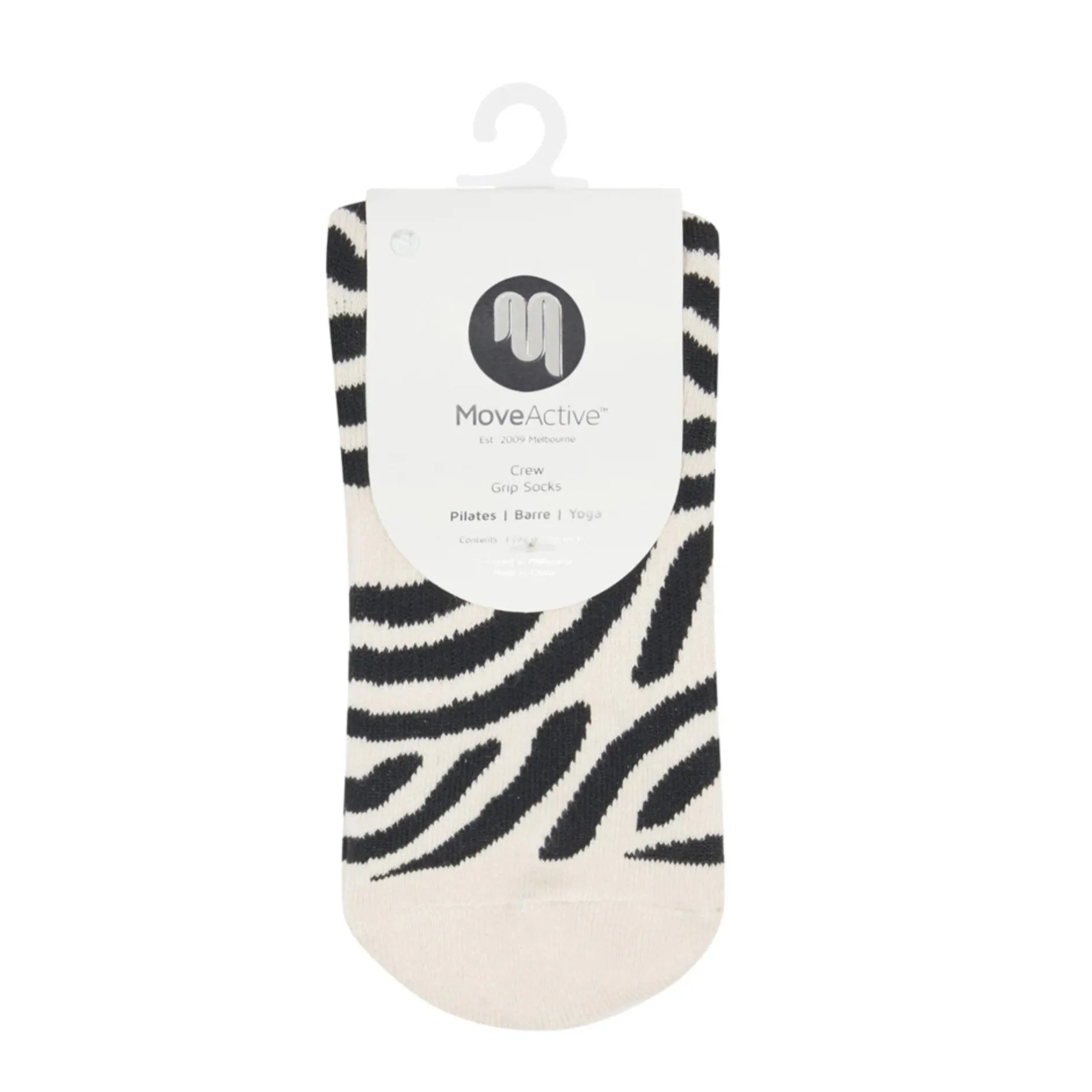 Crew Grip Socks - Monochrome Swirl (Barre / Pilates)