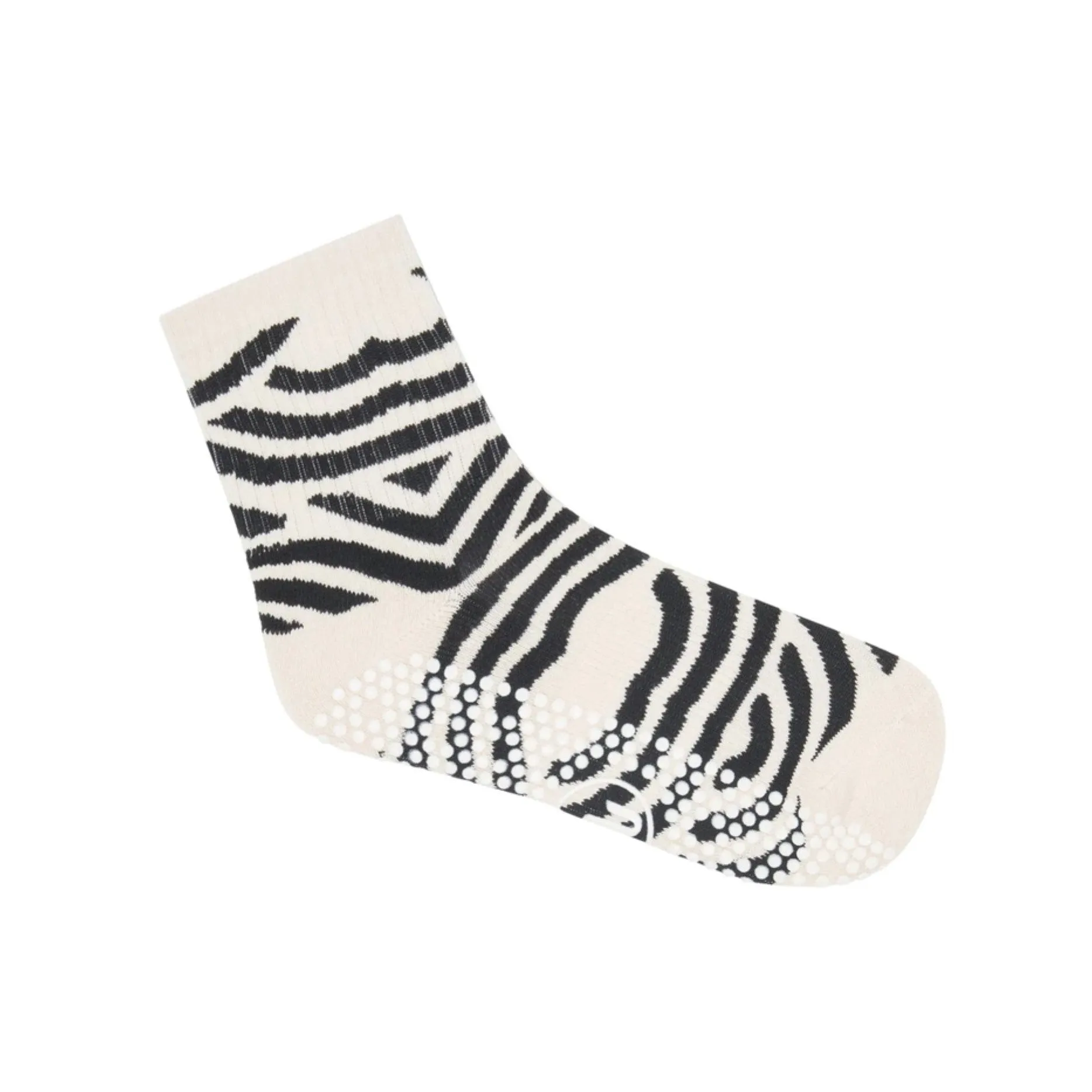 Crew Grip Socks - Monochrome Swirl (Barre / Pilates)