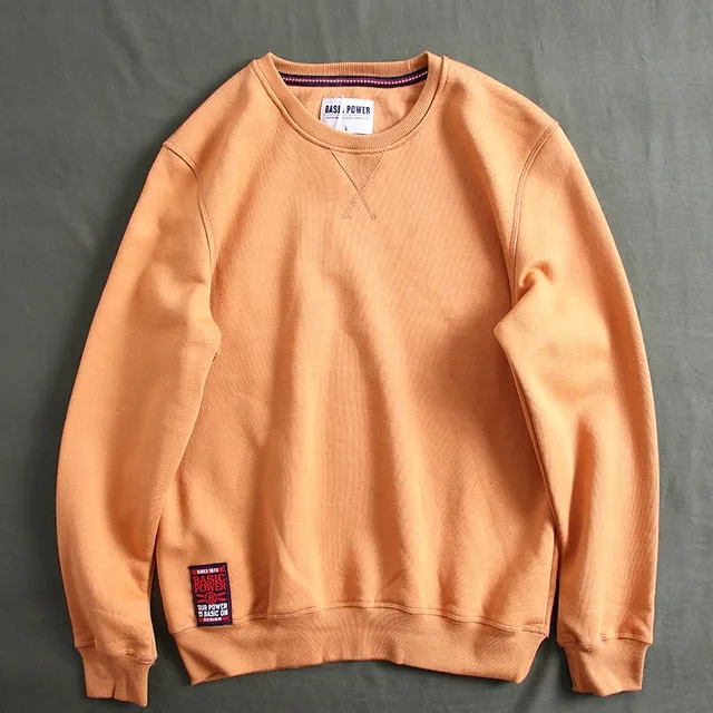 Crew Neck Fleece Warm Sweatshirts