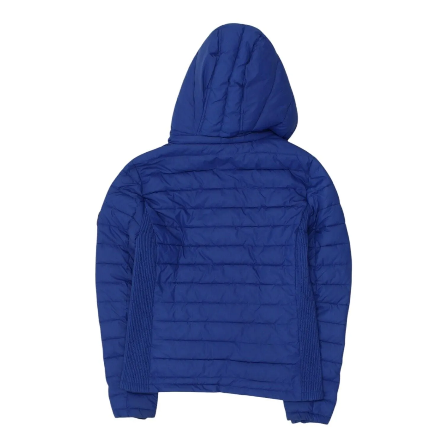 Diesel Womens Blue Quilted Hoodie Puffer Jacket | Casual Designer Outdoors Coat