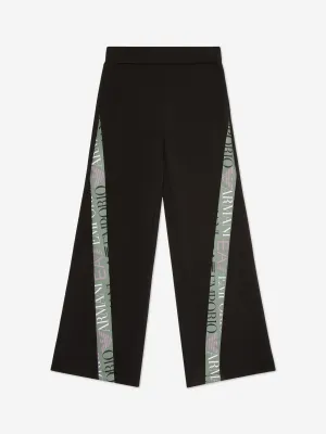 EA7 Emporio Armani Girls Logo Joggers in Black