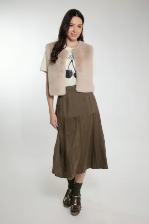 ELISA SKIRT IN KHAKI