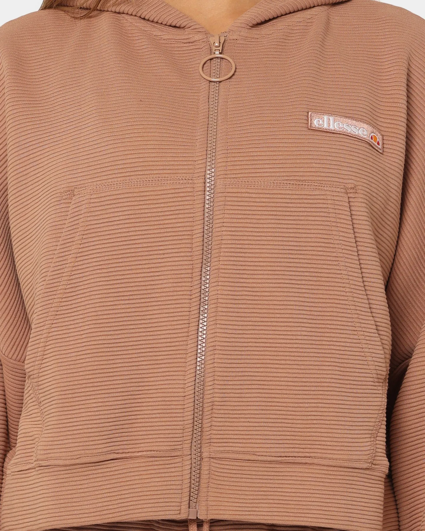 Ellesse Women's Campenelle Cropped Hoodie Brown